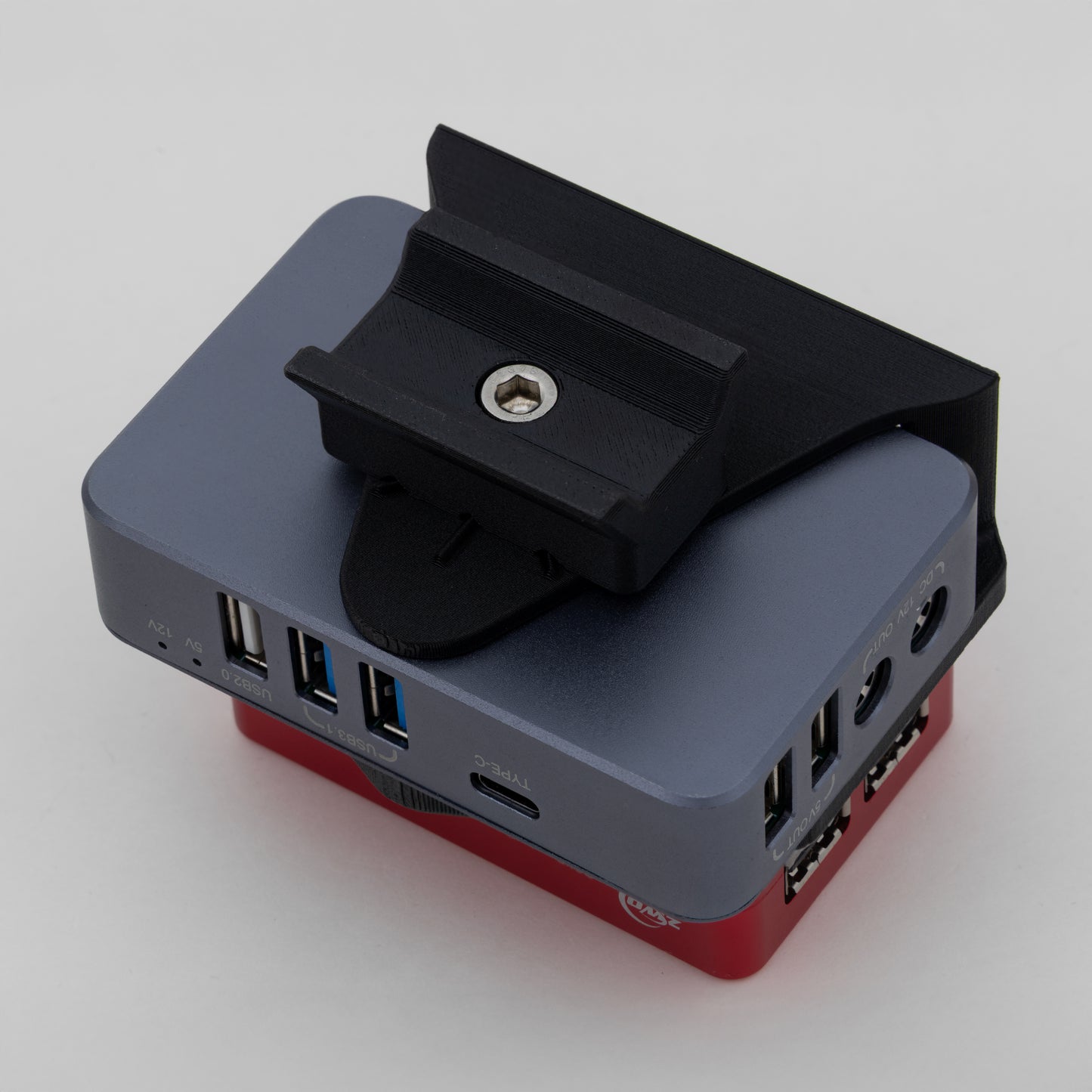 SVBONY SV241 attached to an ASIAIR Mini on a telescope dovetail mount. 