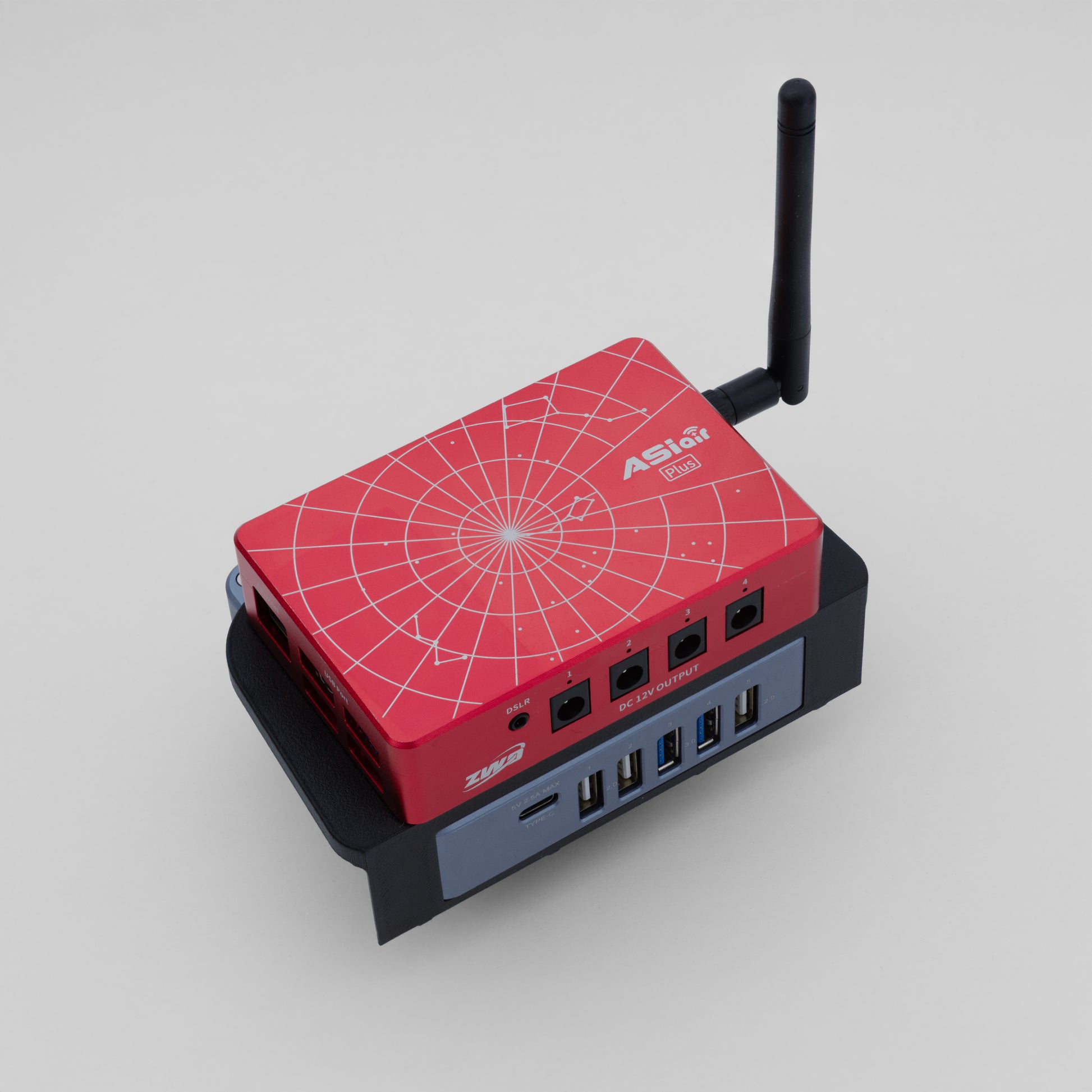 SVBONY SV241 Pro attached to an ASIAIR Plus on a telescope dovetail mount. 