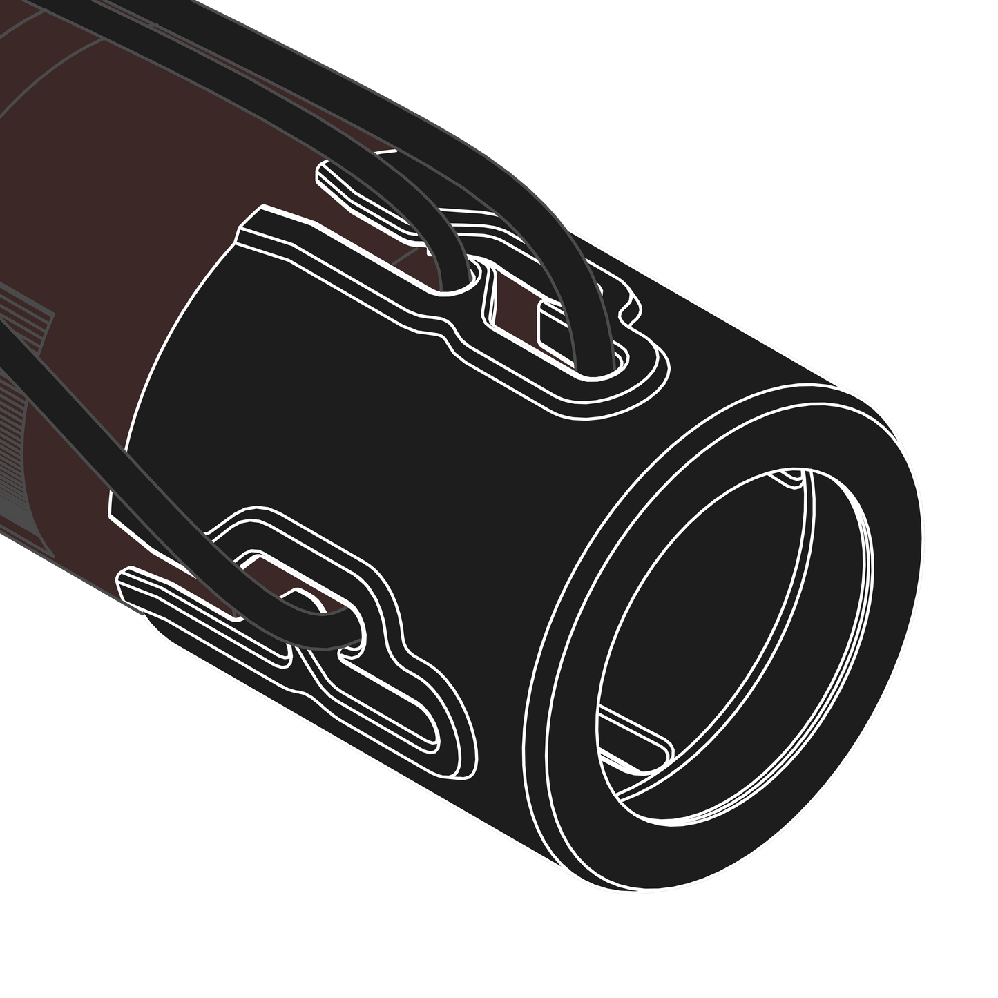 Line art of the nrStellar Astrocam Port Protector