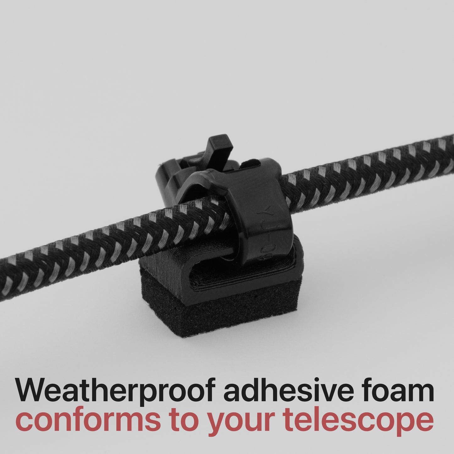 Cable tie anchor against a white background