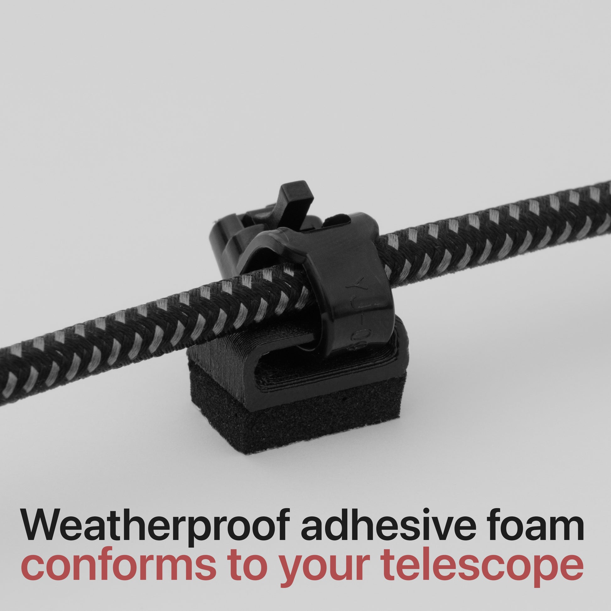 Cable tie anchor against a white background