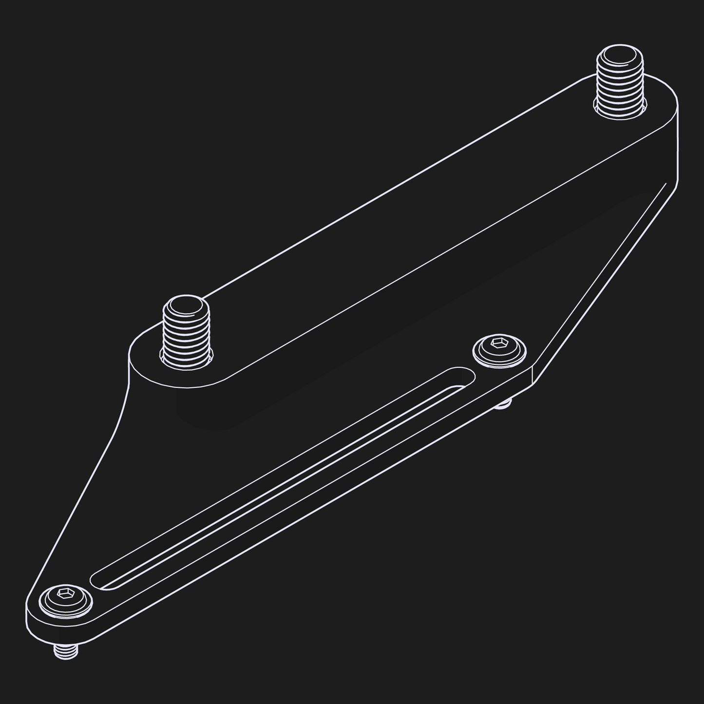 Line art of the nrStellar MeLE Mini PC connector for the Rokinon/Samyang Ring System