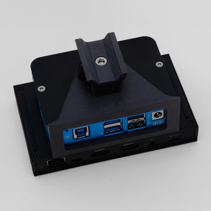 Pegasus Powerbox Advance attached to a MeLE mini PC on a telescope dovetail mount. 