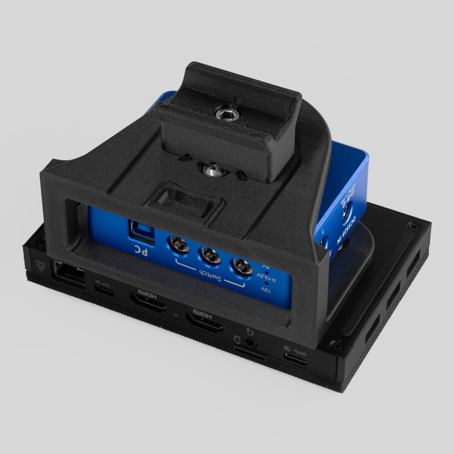 Wanderer WandererBox Plus V3 attached to a MeLE mini PC on a telescope dovetail mount. 