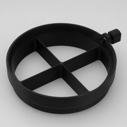 An nrStellar star spike mask. It is black on a white background. It has four vanes. 